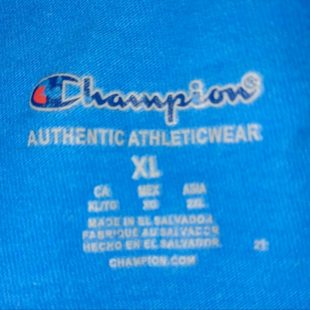 Champion Men's Blue T-Shirt - Picture 4 of 4